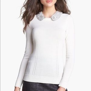Milly beaded Peter Pan collar sweater